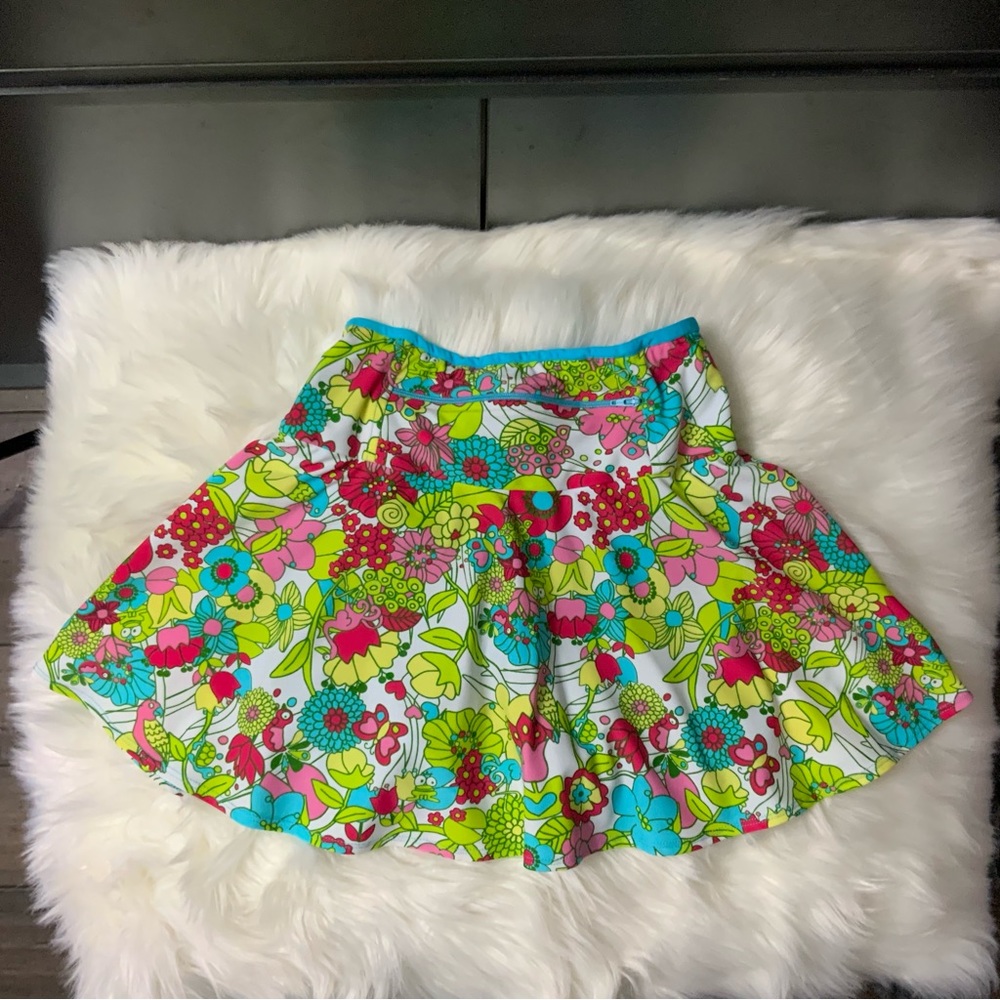 Sparkle Skirts (Boulder Athletic) Animal Print Swing Running Skirt w/comp shorts